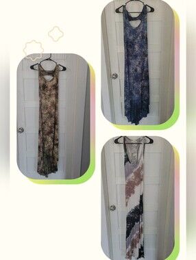 Sleeveless Tie-Dye Maxi Dress - Multicolor